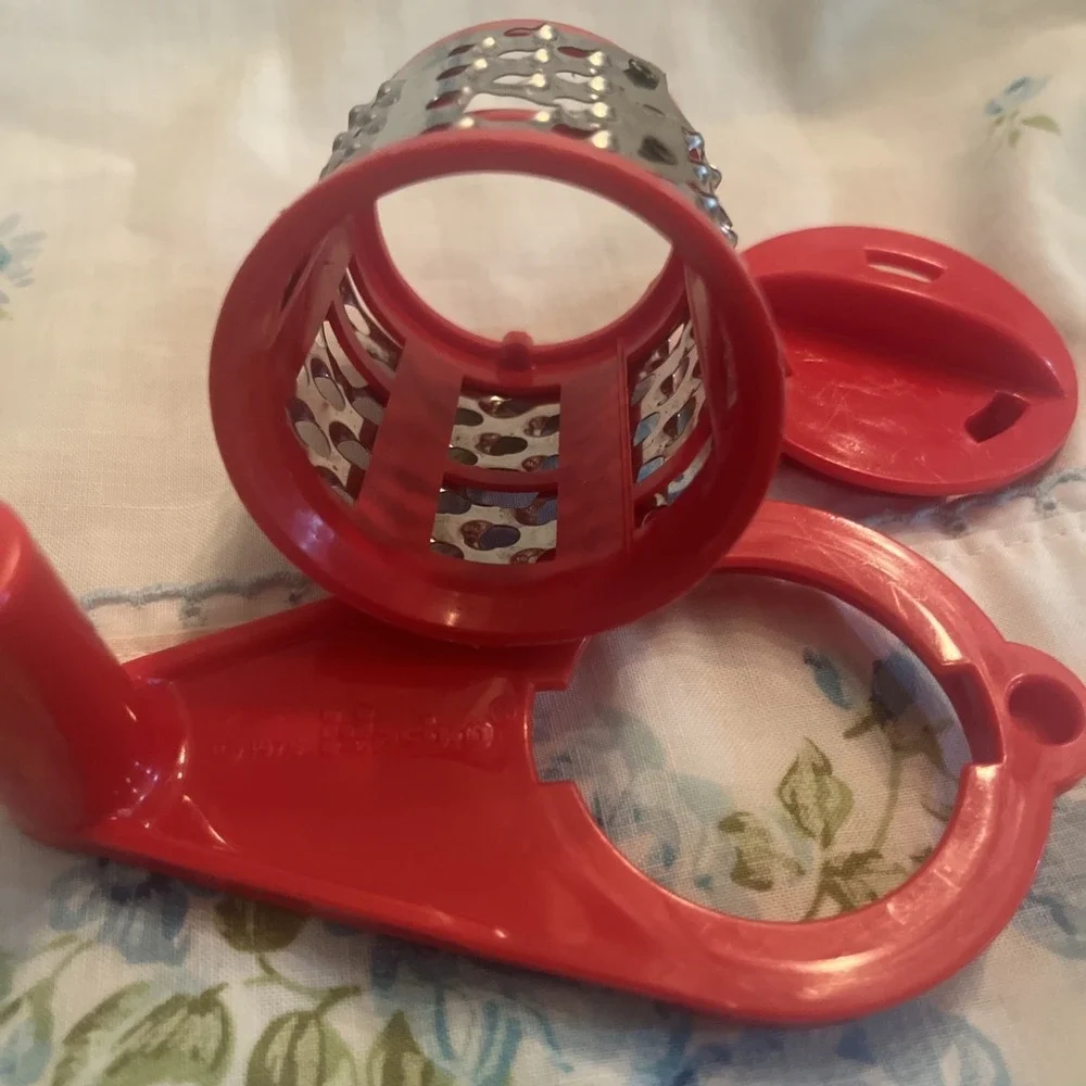 1975 Peanuts Snoopy Sno Cone‎ Maker Ice Shaver, Handle, Locking Cap Parts Only